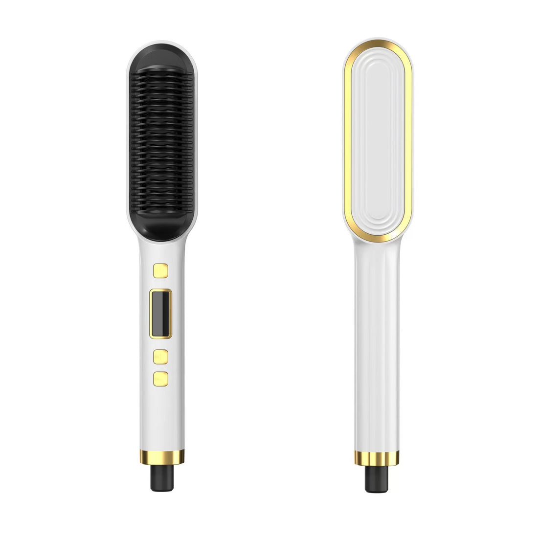 LCD Hair Straightening Comb with Dual-Use Curling Iron