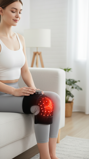 Infrared Knee Pain Relief Massager with Red Light Therapy