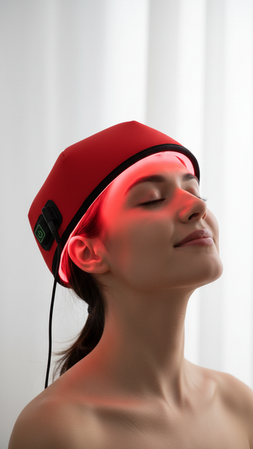 LED Scalp Massager with Red Light Therapy