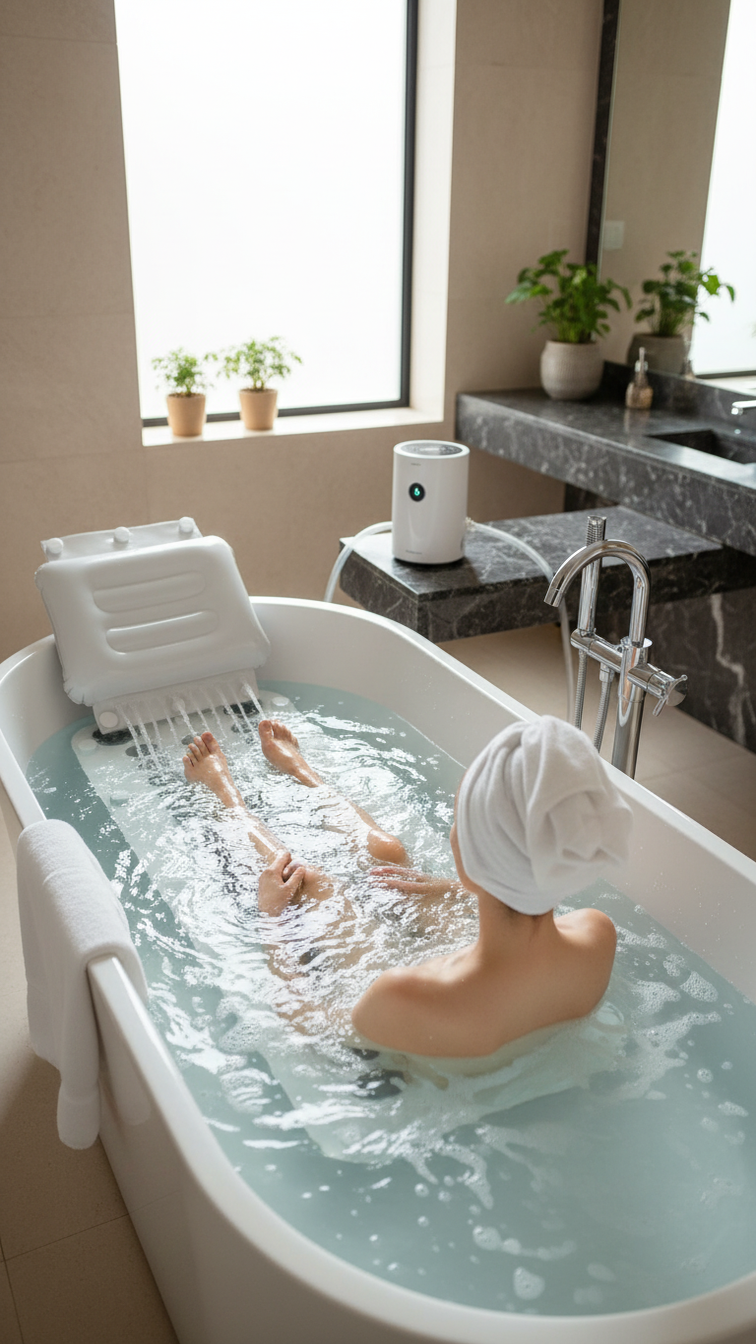 Home Surfing Massage Bath Mat and Hydrotherapy Machine