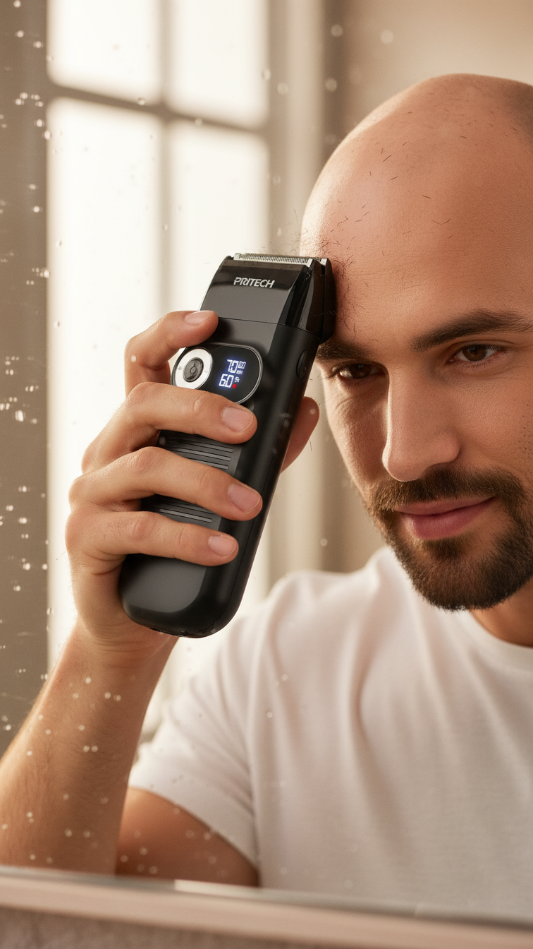2-in-1 Electric Foil and Bald Shaver for Men