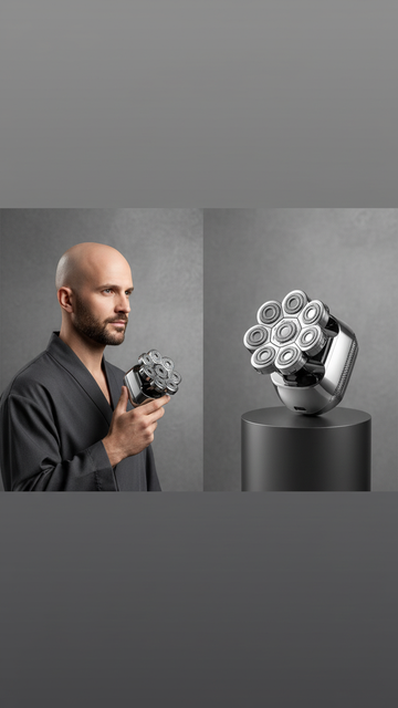 Waterproof Rechargeable Head Shaver for Men