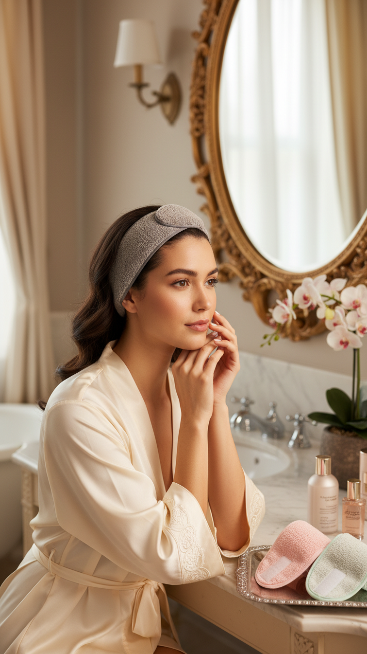 Bow Headband for Makeup and Skincare